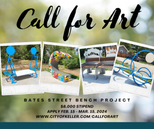 Call for Art Bates Street Bench 2024
